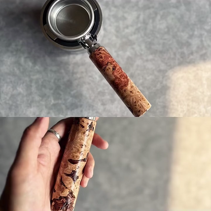 Obsidian Burl Artisan Bottomless Portafilter | Breville 54mm/58mm