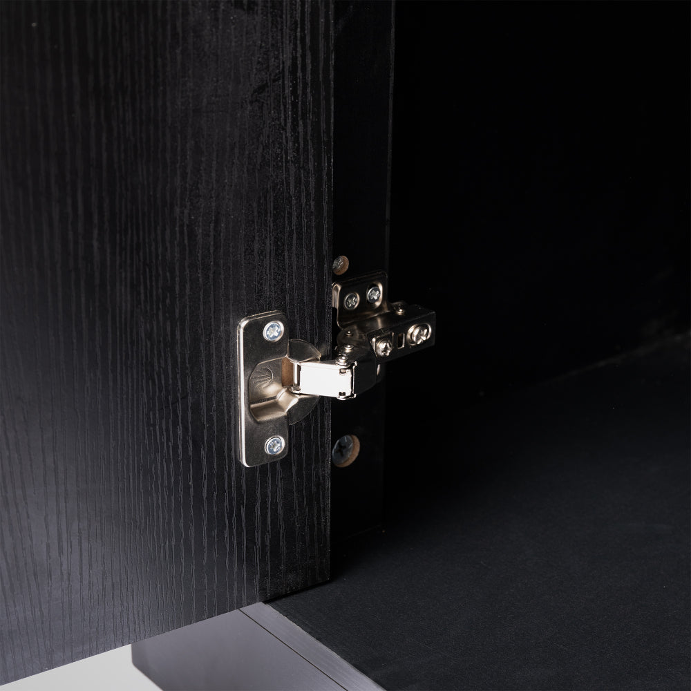 63″ Fluted Sideboard with 4 Doors and 3 Drawers - TimberFlare