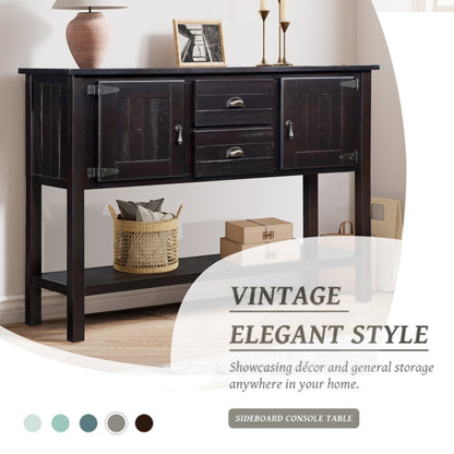 Mid Century Retro Solid Wood Sideboard
