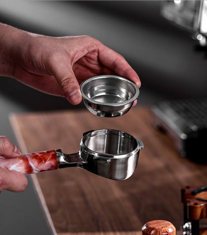 Marbled Resin Bottomless Portafilter | La Marzocco 58mm