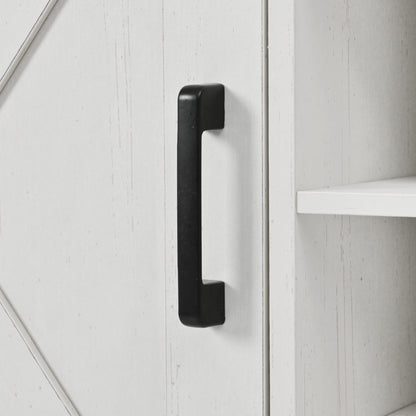 54" Farmhouse Rolling Island with Drop Leaf, Power Outlet