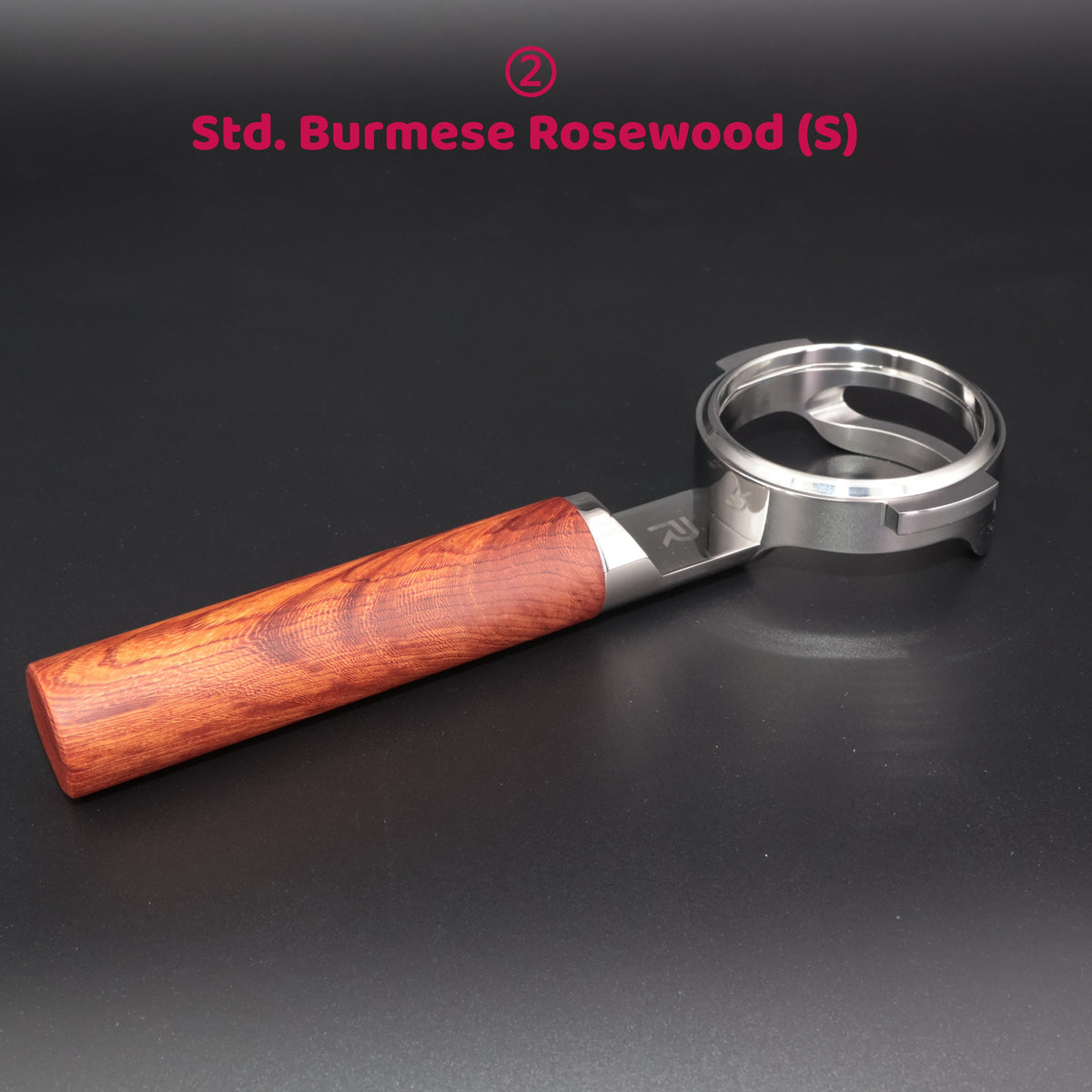 Bespoke hardwood handle – ② Std. Burmese Rosewood