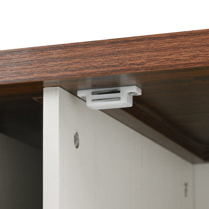 54" Farmhouse Rolling Island with Drop Leaf, Power Outlet