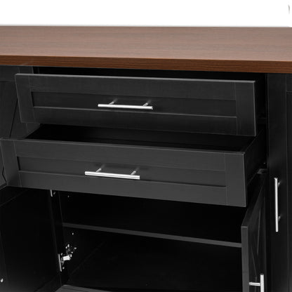 63'' W Farmhouse Sideboard with 4 Barn Doors - TimberFlare