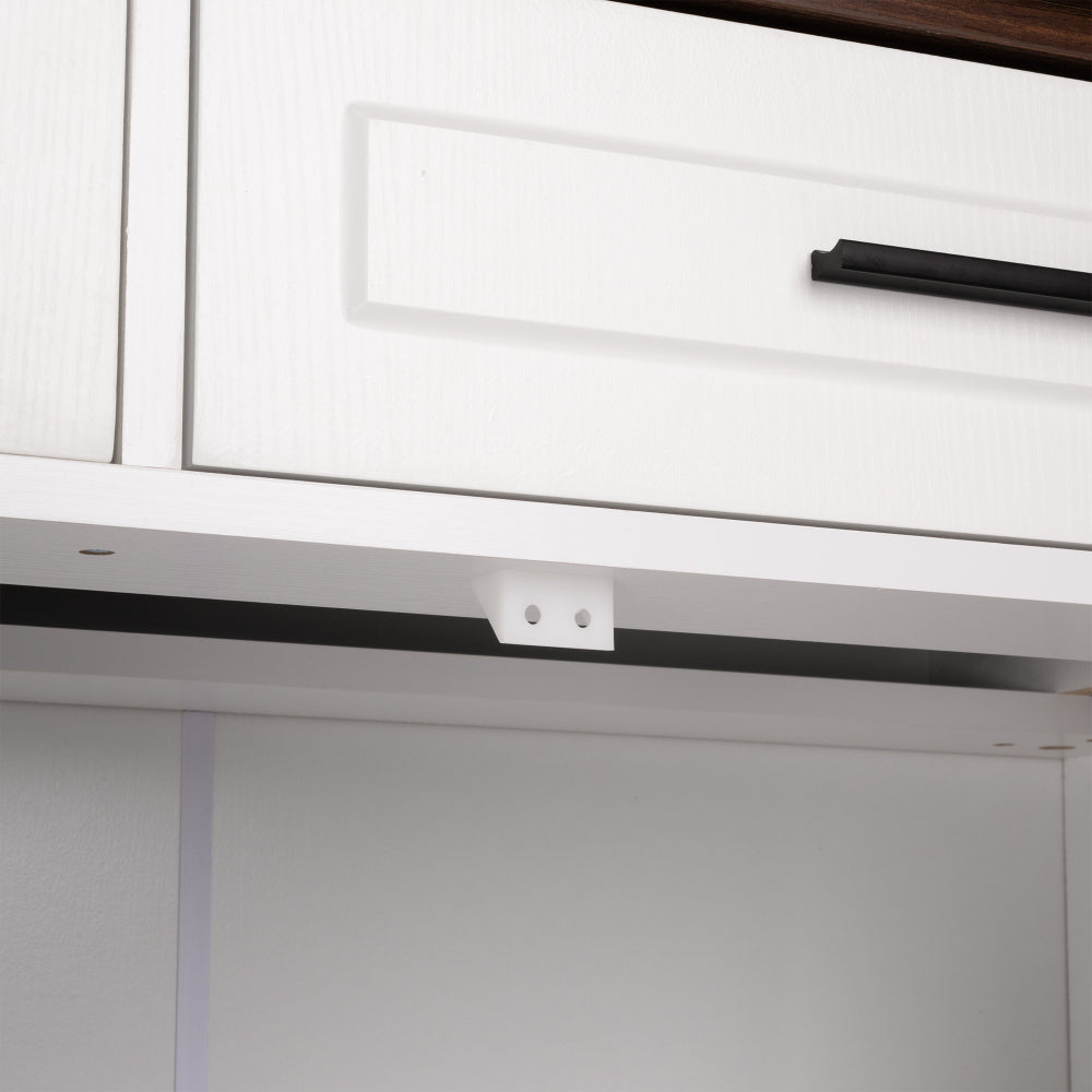 63″ Fluted Sideboard with 4 Doors and 3 Drawers - TimberFlare