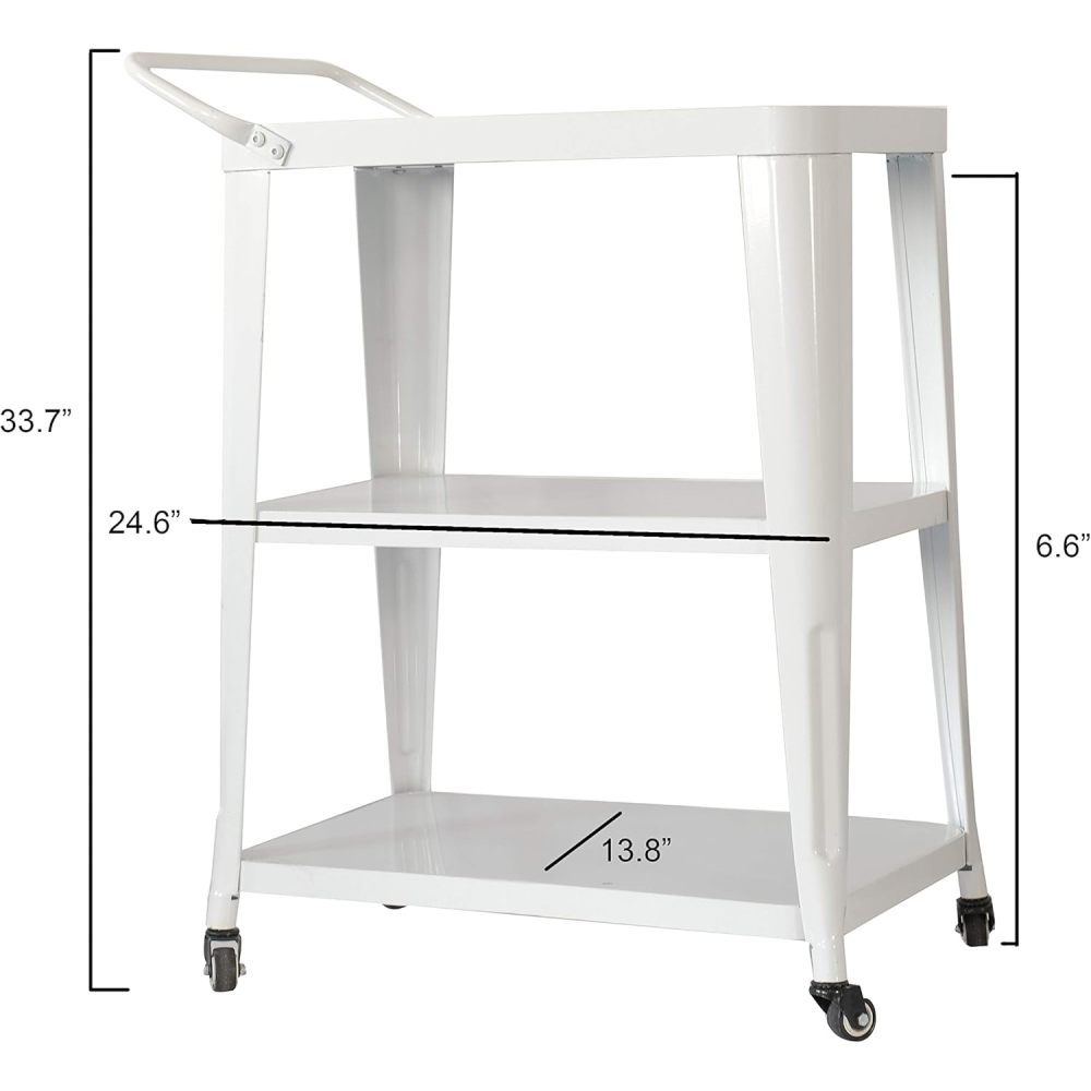 ServePro 3-Tier Metal Cart - TimberFlare