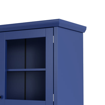 74.8inch Freestanding Farmhouse Pantry & Wine Hutch - TimberFlare