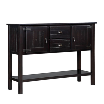 Mid Century Retro Solid Wood Sideboard