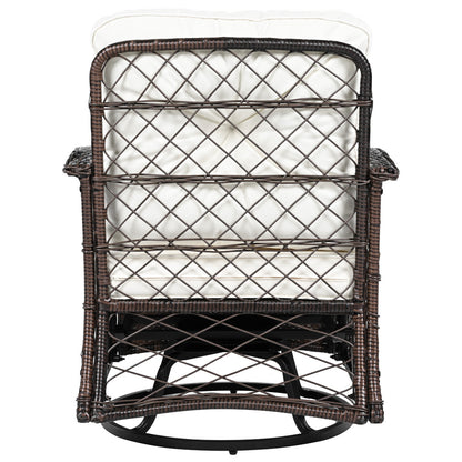 3-Piece Patio Set with Swivel Rocking Chairs - TimberFlare