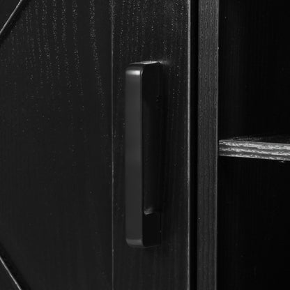 54" Farmhouse Rolling Island with Drop Leaf, Power Outlet