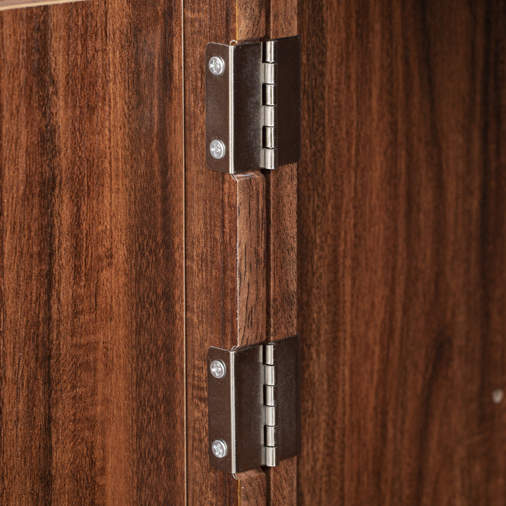 Textured White Pantry Cabinet with Pull-Out Shelves - TimberFlare