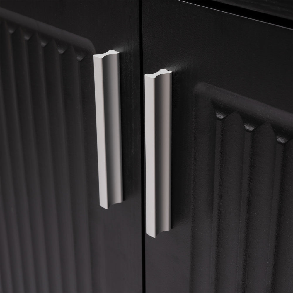 63″ Fluted Sideboard with 4 Doors and 3 Drawers - TimberFlare