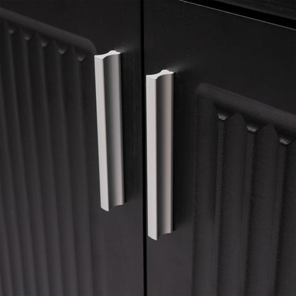 63″ Fluted Sideboard with 4 Doors and 3 Drawers - TimberFlare