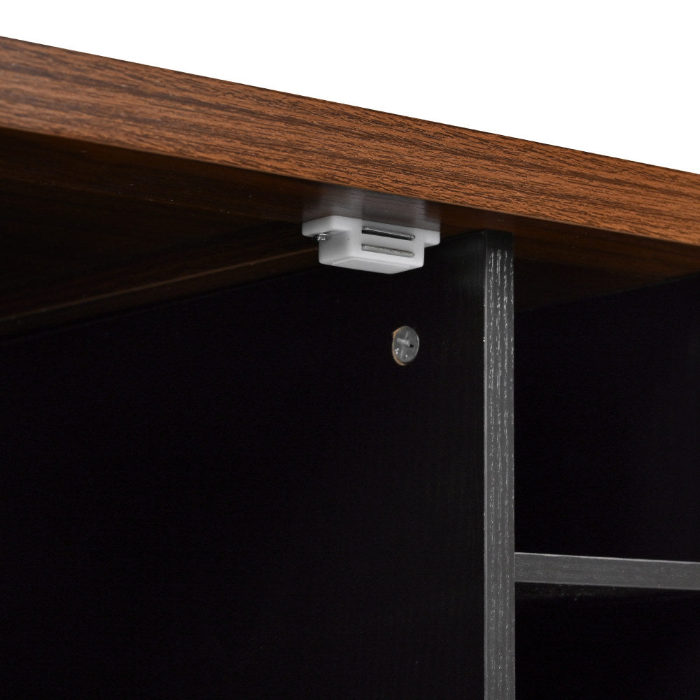 54" Farmhouse Rolling Island with Drop Leaf, Power Outlet