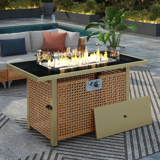 Propane Gas Outdoor Fire Table, 60,000 BTU - TimberFlare