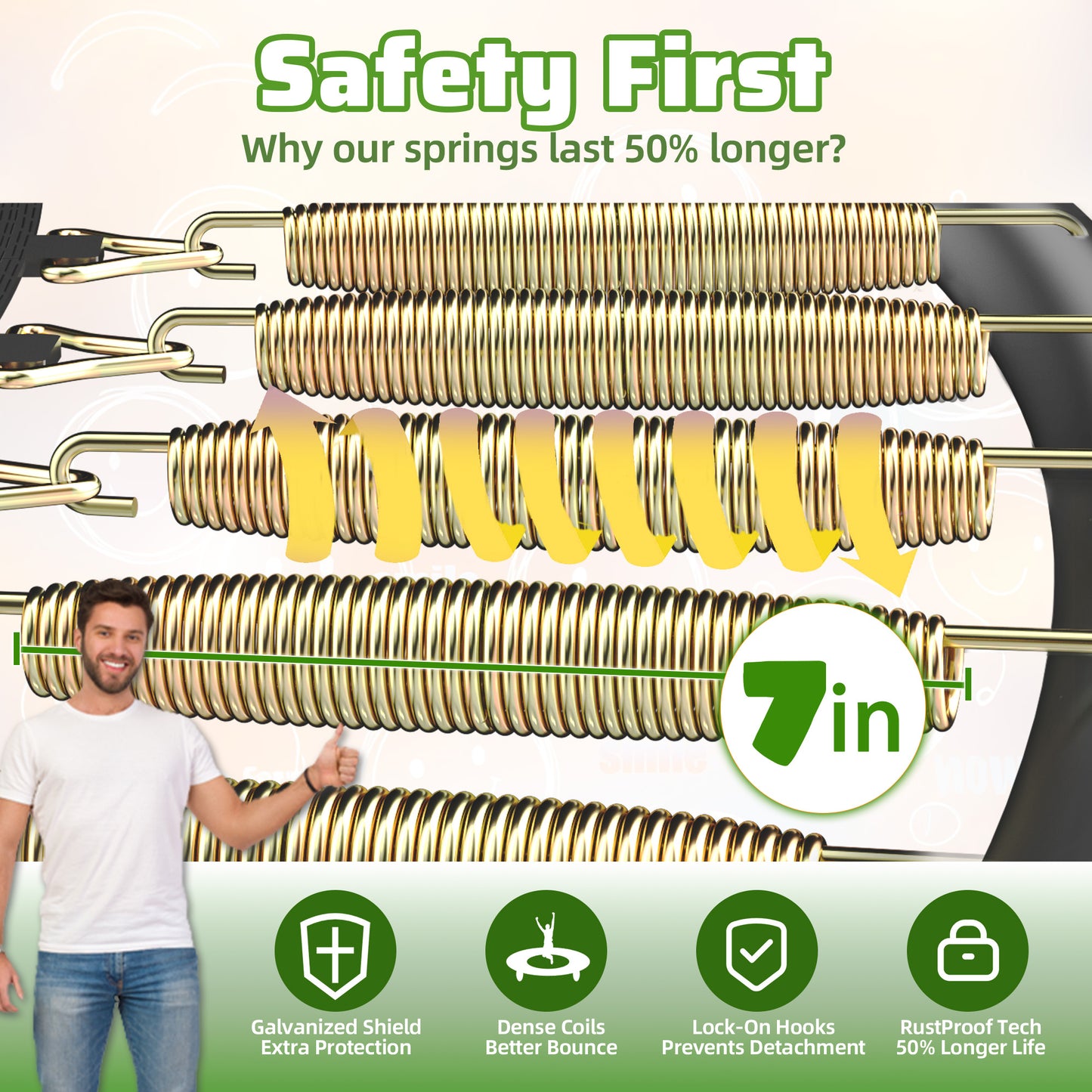 TimberFlare Trampoline – Heavy-Duty Outdoor Trampoline for Kids & Family Fitness (12/14/16ft), Black