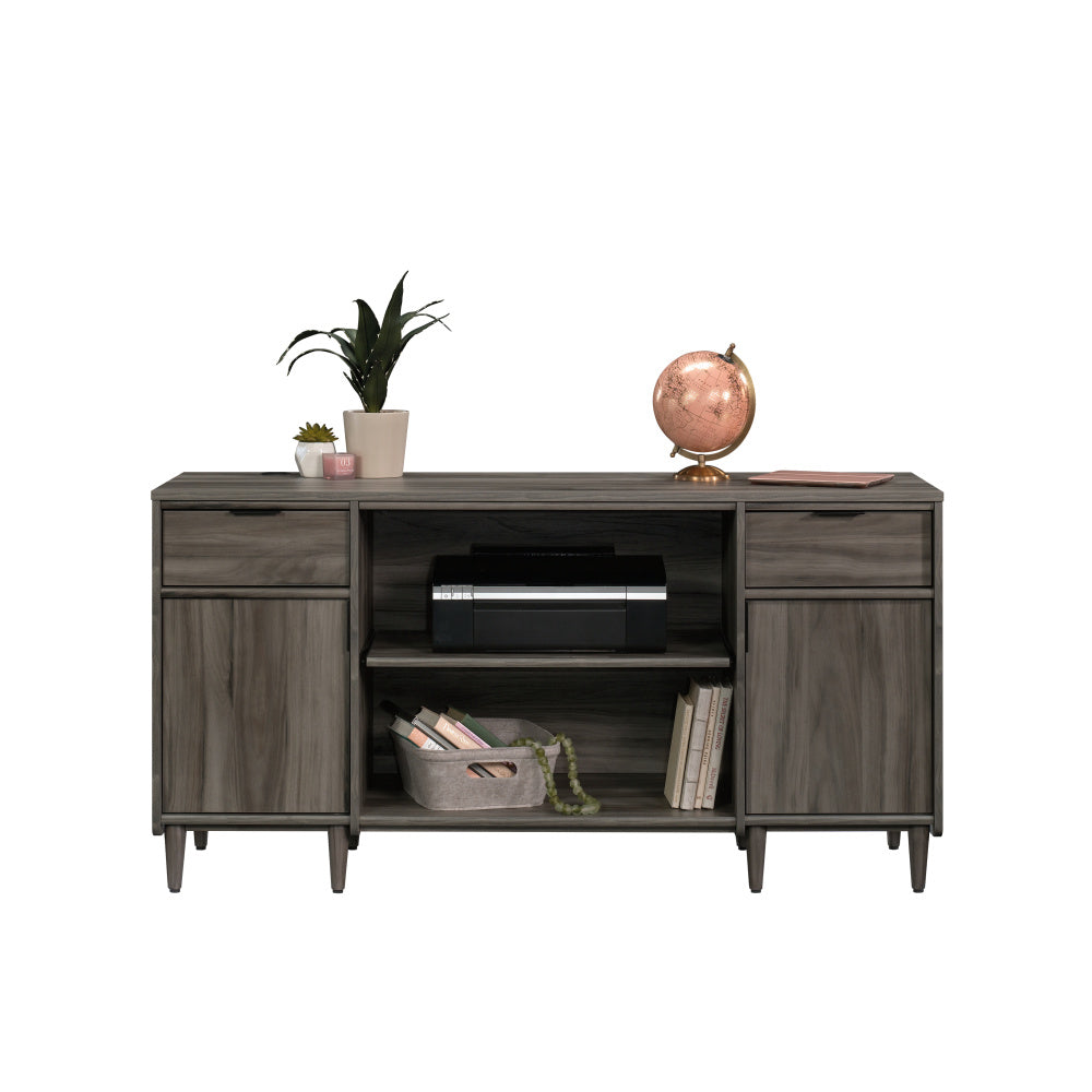 48″ Modern Credenza with Drawers and Cord Management - TimberFlare