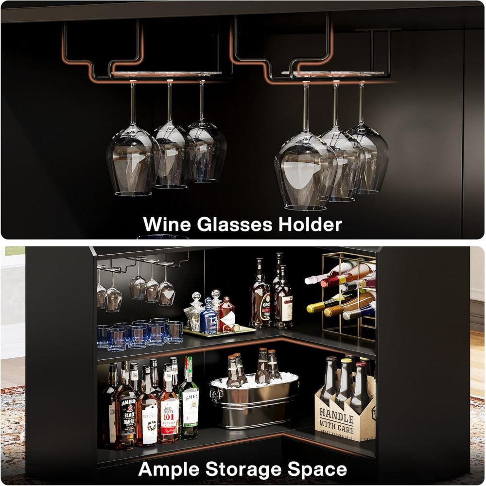 TimberFlare 48" Solid Wood Sideboard Rustic Entryway Console Table - TimberFlare