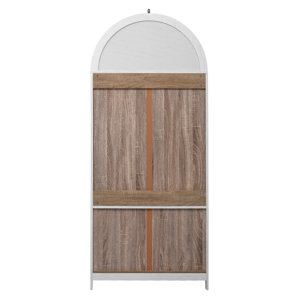 71" Tall Arched Farmhouse Pantry Cabinet - TimberFlare
