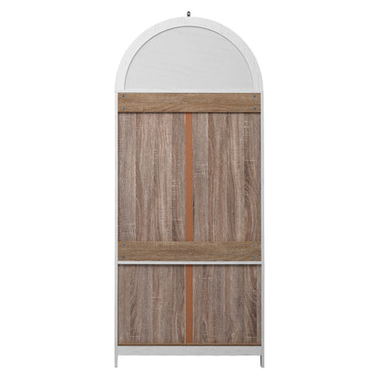 71" Tall Arched Farmhouse Pantry Cabinet - TimberFlare