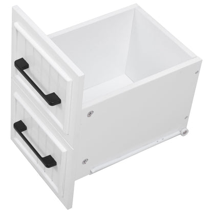 56.5" Rolling Kitchen Island with Charging - TimberFlare