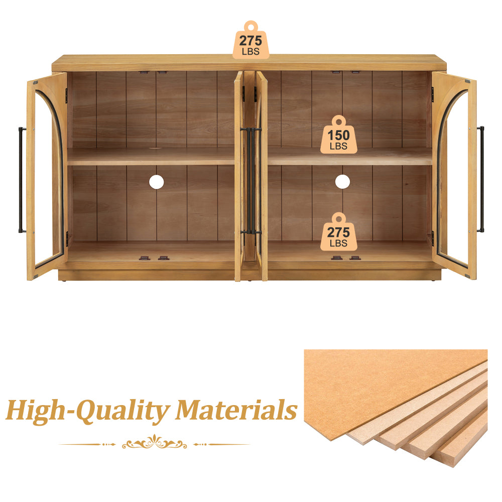 4-Door Arched Sideboard Buffet