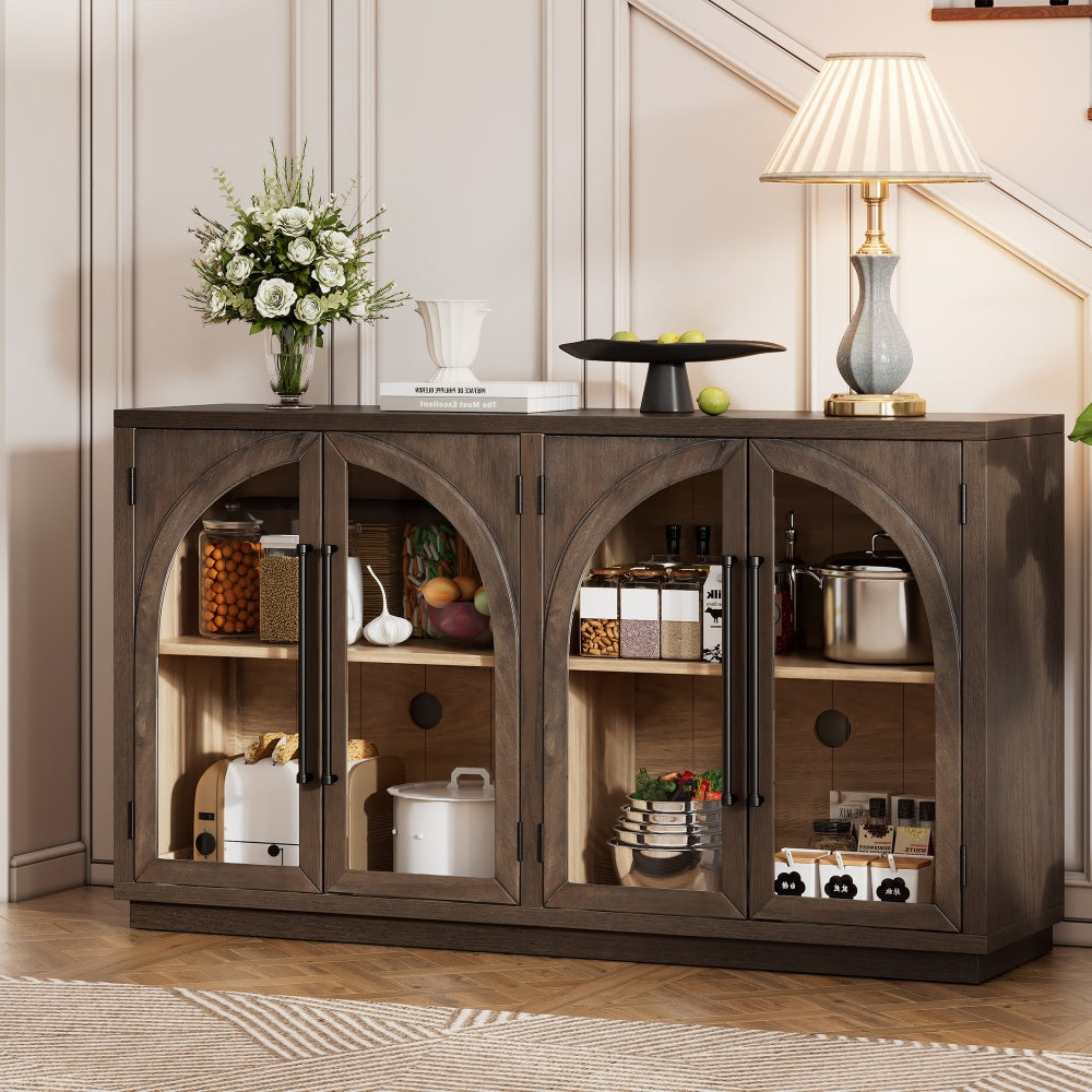 4-Door Arched Sideboard Buffet