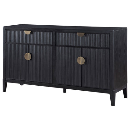 Mason Black Transitional Sideboard - TimberFlare