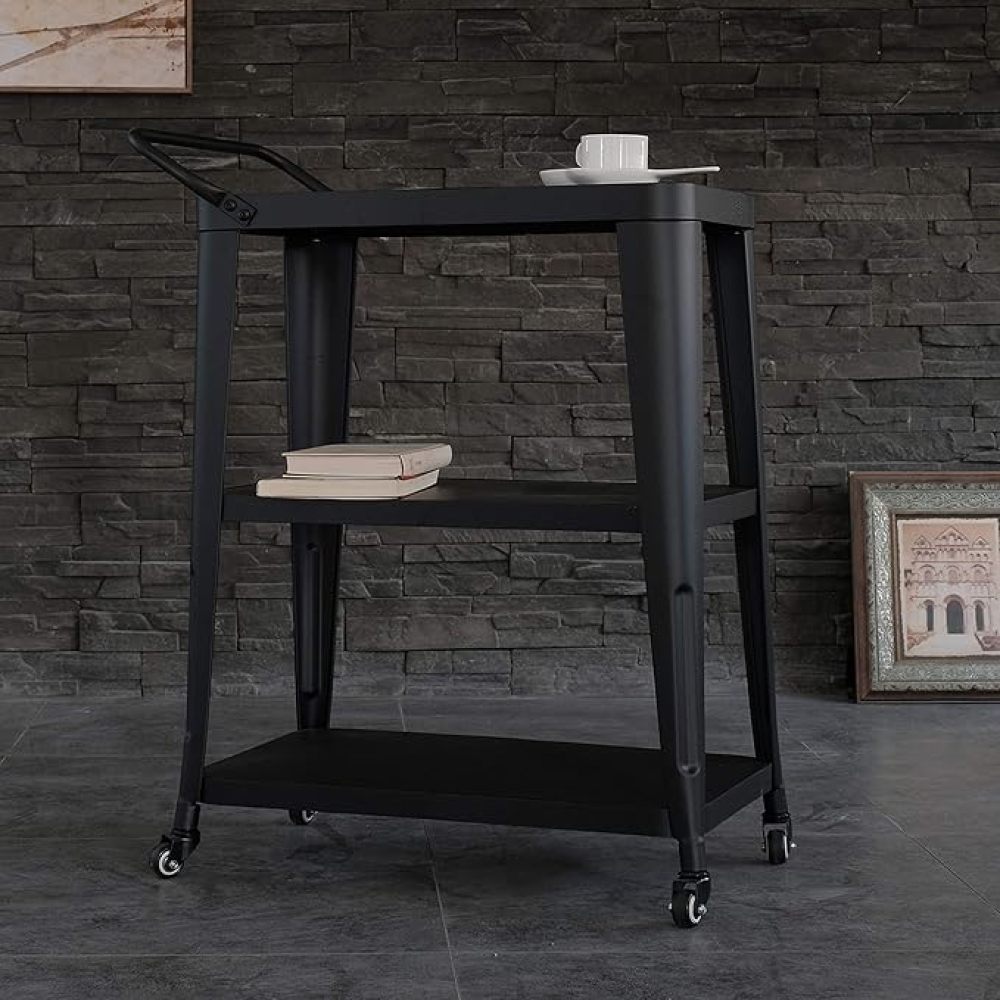 ServePro 3-Tier Metal Cart - TimberFlare