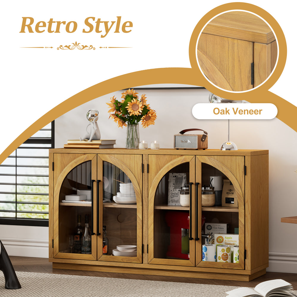 4-Door Arched Sideboard Buffet