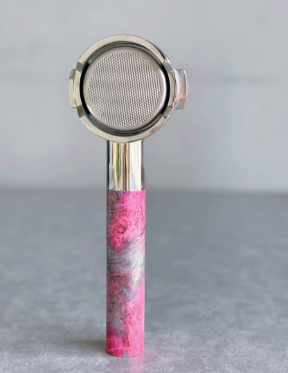 Cosmic Bloom Artisan Bottomless Portafilter | La Marzocco 58mm image 5