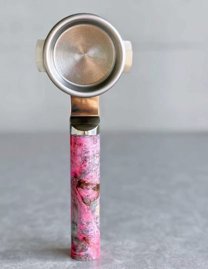 Cosmic Bloom Artisan Bottomless Portafilter | La Marzocco 58mm image 7