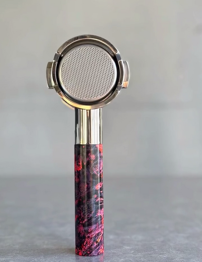 Crimson Nebula Artisan Bottomless Portafilter | Breville 54mm/58mm