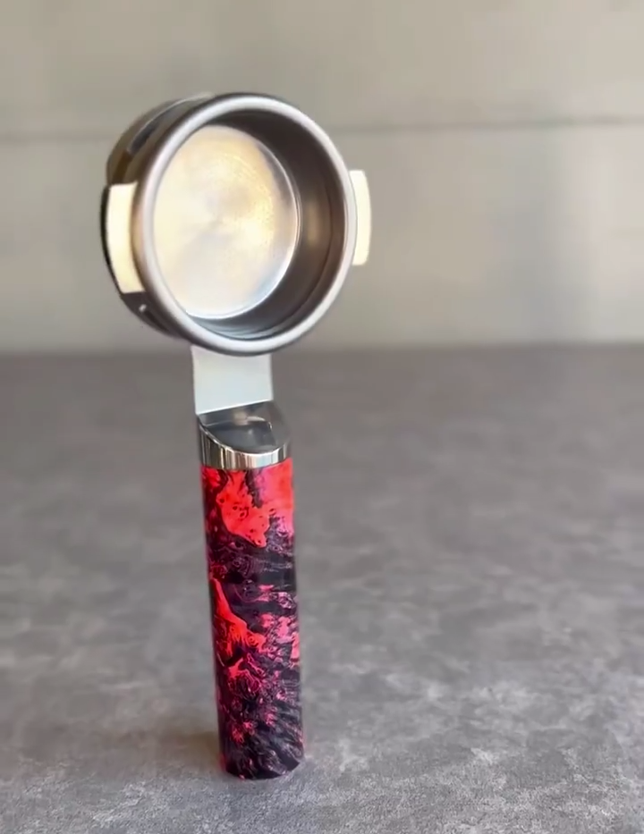 Crimson Nebula Artisan Bottomless Portafilter | Breville 54mm/58mm