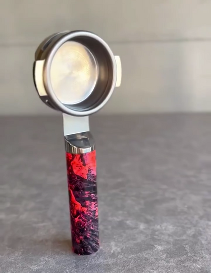 Crimson Nebula Artisan Bottomless Portafilter | Breville 54mm/58mm