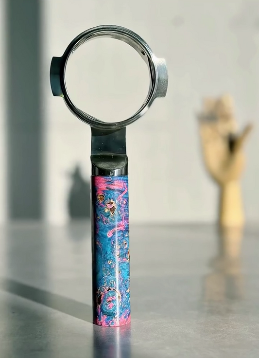 Graphite Current Artisan Bottomless Portafilter | La Marzocco 58mm image 2 alternate view