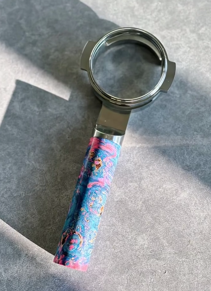 Cosmic Swirl Artisan Bottomless Portafilter | Breville 54mm/58mm