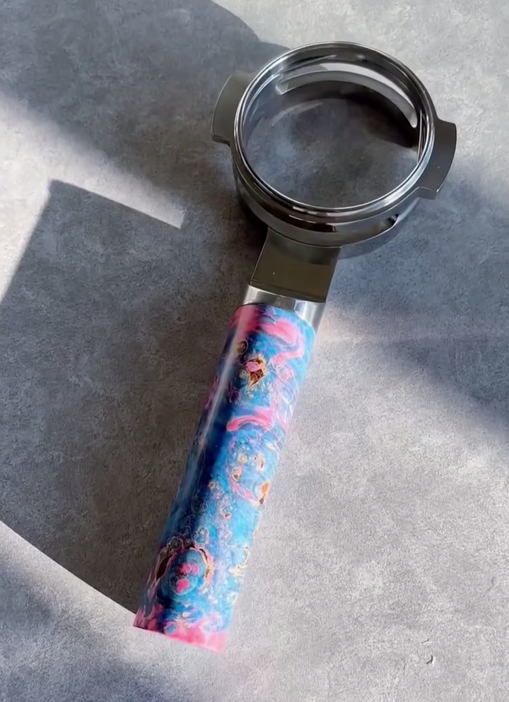 Cosmic Swirl Artisan Bottomless Portafilter | Breville 54mm/58mm