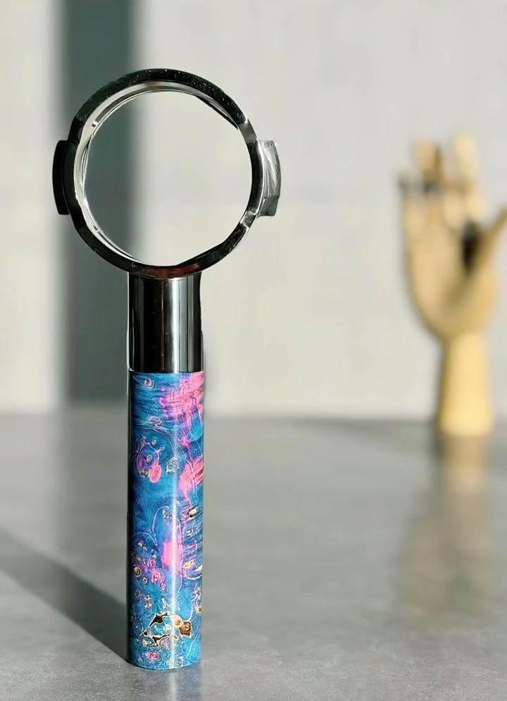 Cosmic Swirl Artisan Bottomless Portafilter | Breville 54mm/58mm