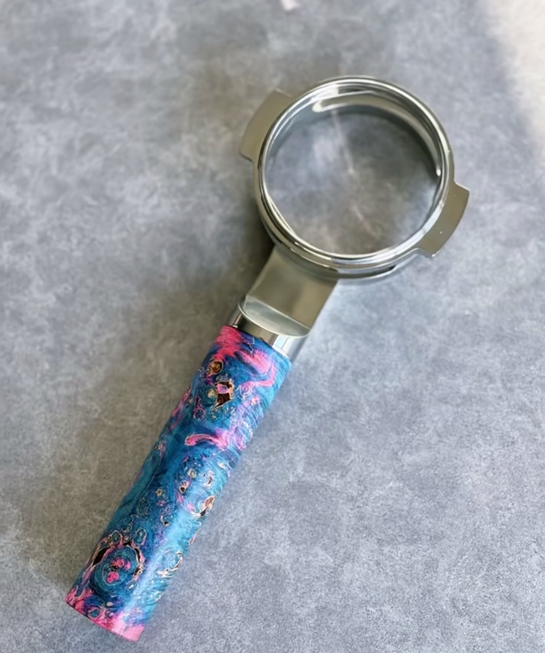 Cosmic Swirl Artisan Bottomless Portafilter | Breville 54mm/58mm