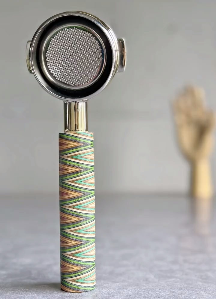 Chevron Prism Artisan Bottomless Portafilter | Breville 54mm/58mm