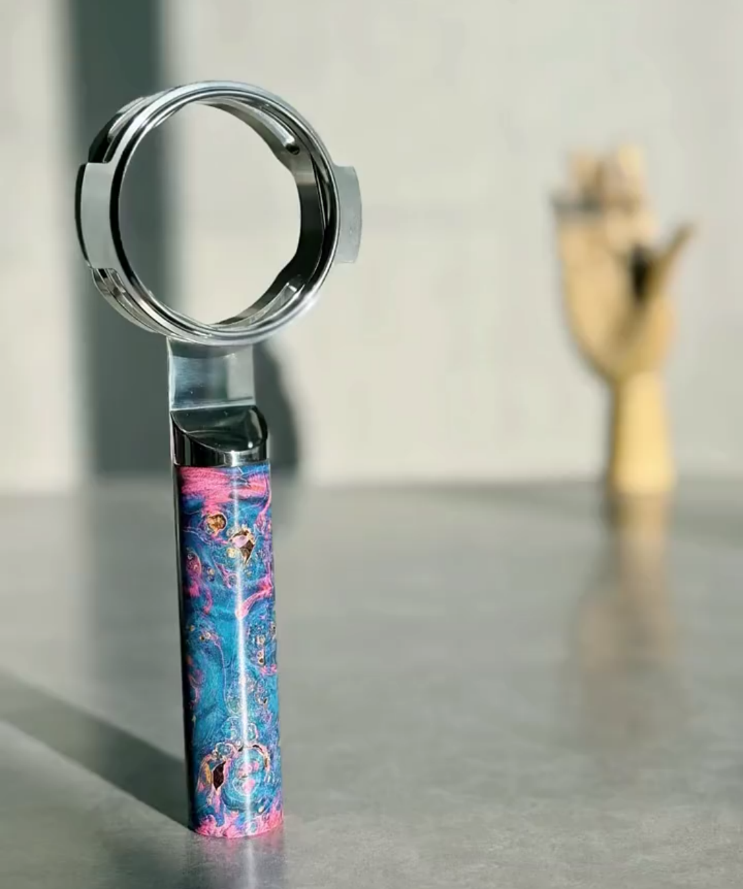 Cosmic Swirl Artisan Bottomless Portafilter | Breville 54mm/58mm