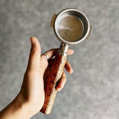 Dual-Tone Burl Artisan Bottomless Portafilter | Breville 54mm/58mm