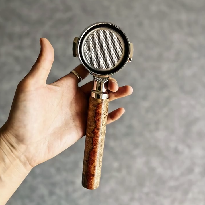 Dual-Tone Burl Artisan Bottomless Portafilter | Breville 54mm/58mm