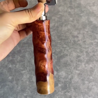 Amber Swirl Burl Artisan Bottomless Portafilter | Breville 54mm/58mm