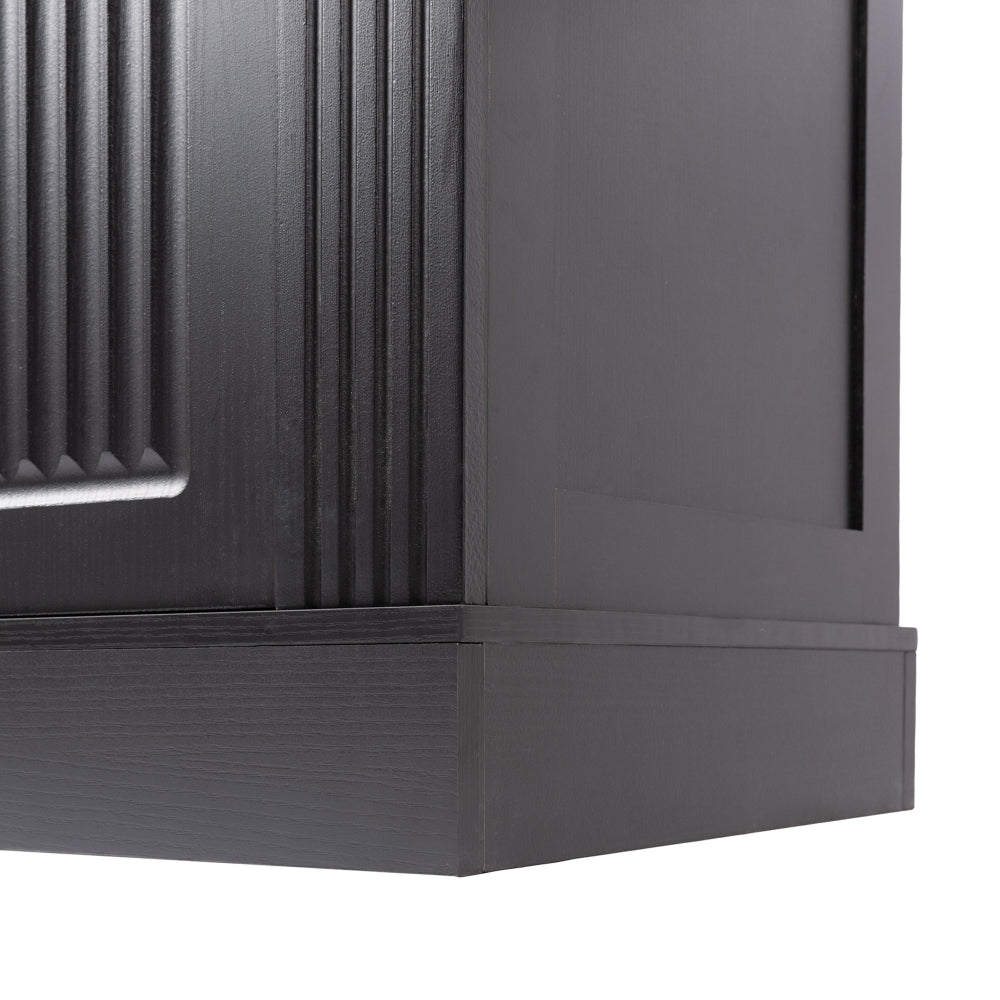 63″ Fluted Sideboard with 4 Doors and 3 Drawers - TimberFlare