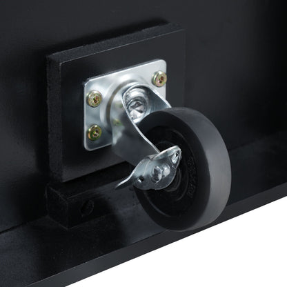 58-Inch Farmhouse Kitchen Island with Drop Leaf, Power Outlet