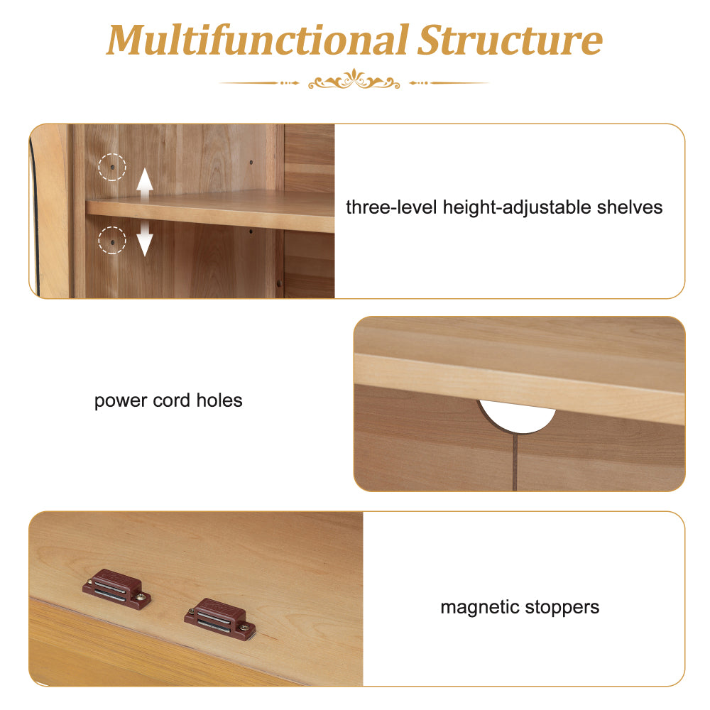 4-Door Arched Sideboard Buffet