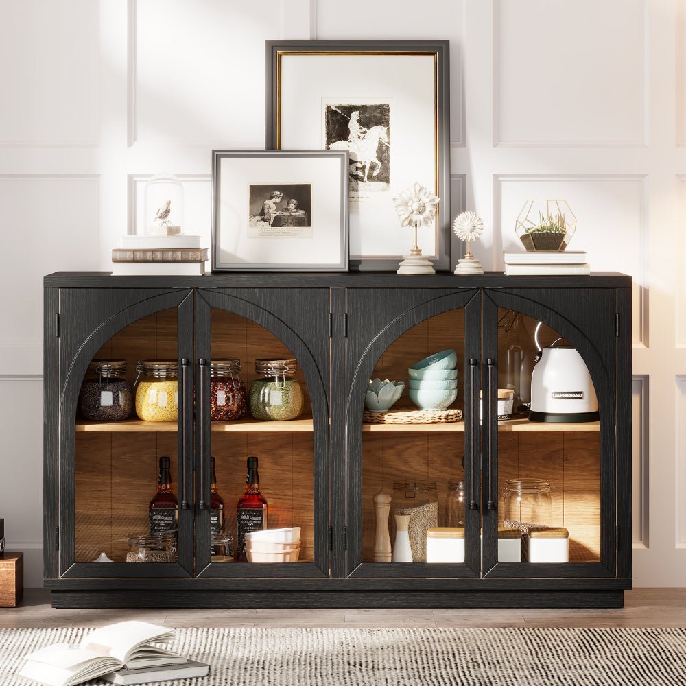 4-Door Arched Sideboard Buffet