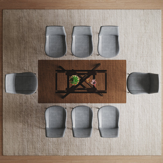 59-Inch Expandable Dining Table Set with 8 Gray Ergonomic Chairs